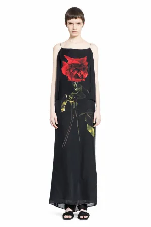 ALEXANDER MCQUEEN WOMAN BLACK DRESSES