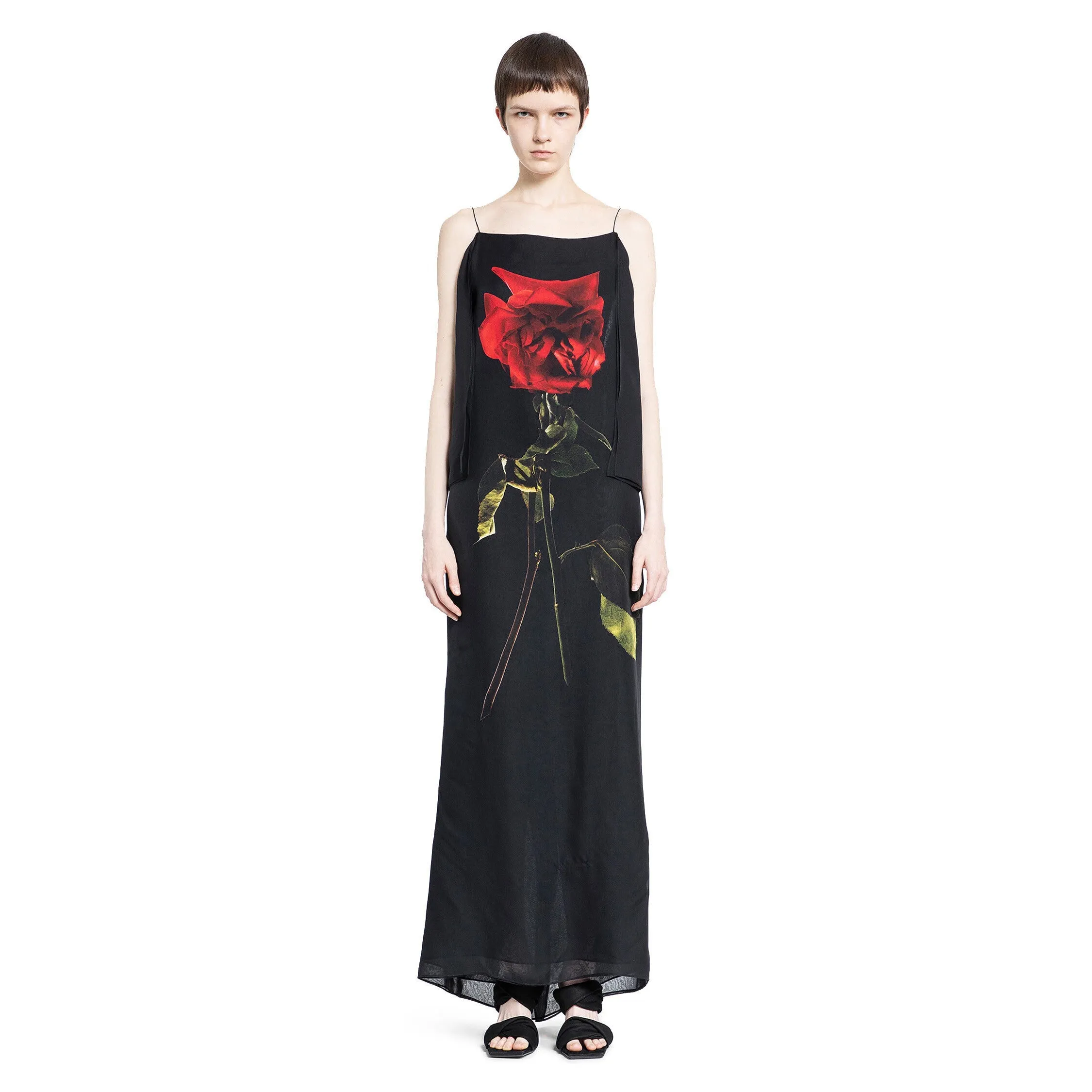 ALEXANDER MCQUEEN WOMAN BLACK DRESSES