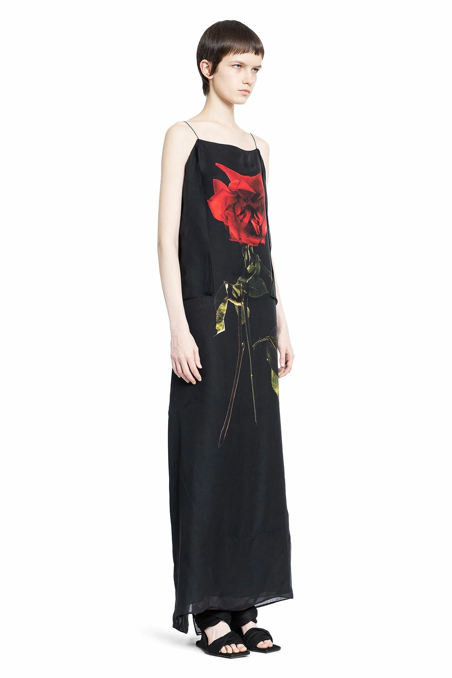 ALEXANDER MCQUEEN WOMAN BLACK DRESSES