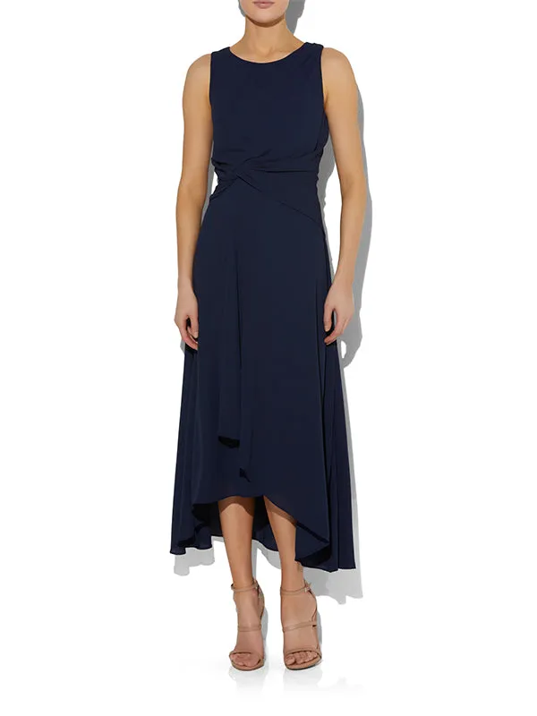 Allora Navy Chiffon Dress