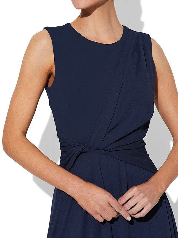 Allora Navy Chiffon Dress