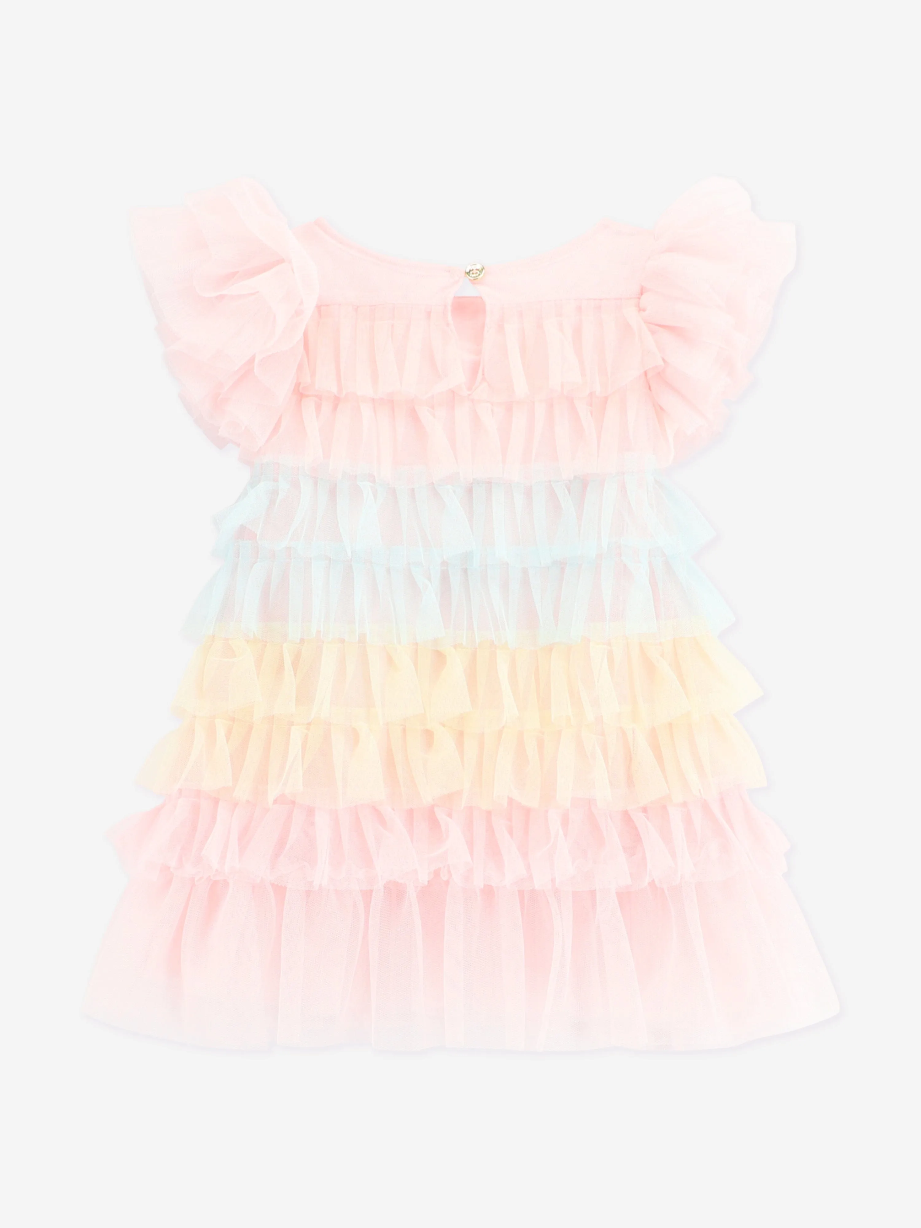 Angels Face Baby Girls Waterfall Dress in Pink