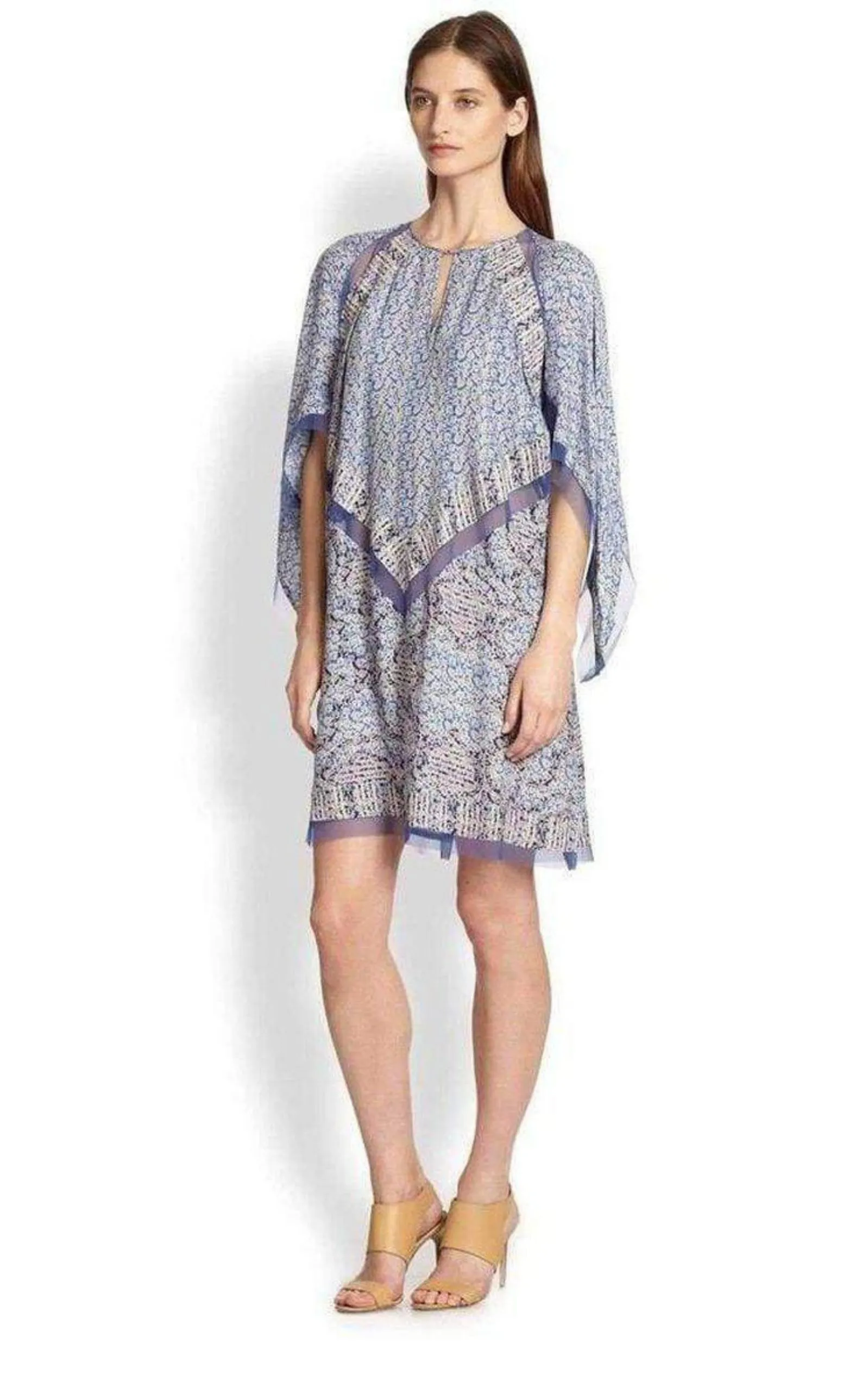 Bardot Printed Long Sleeve Dress