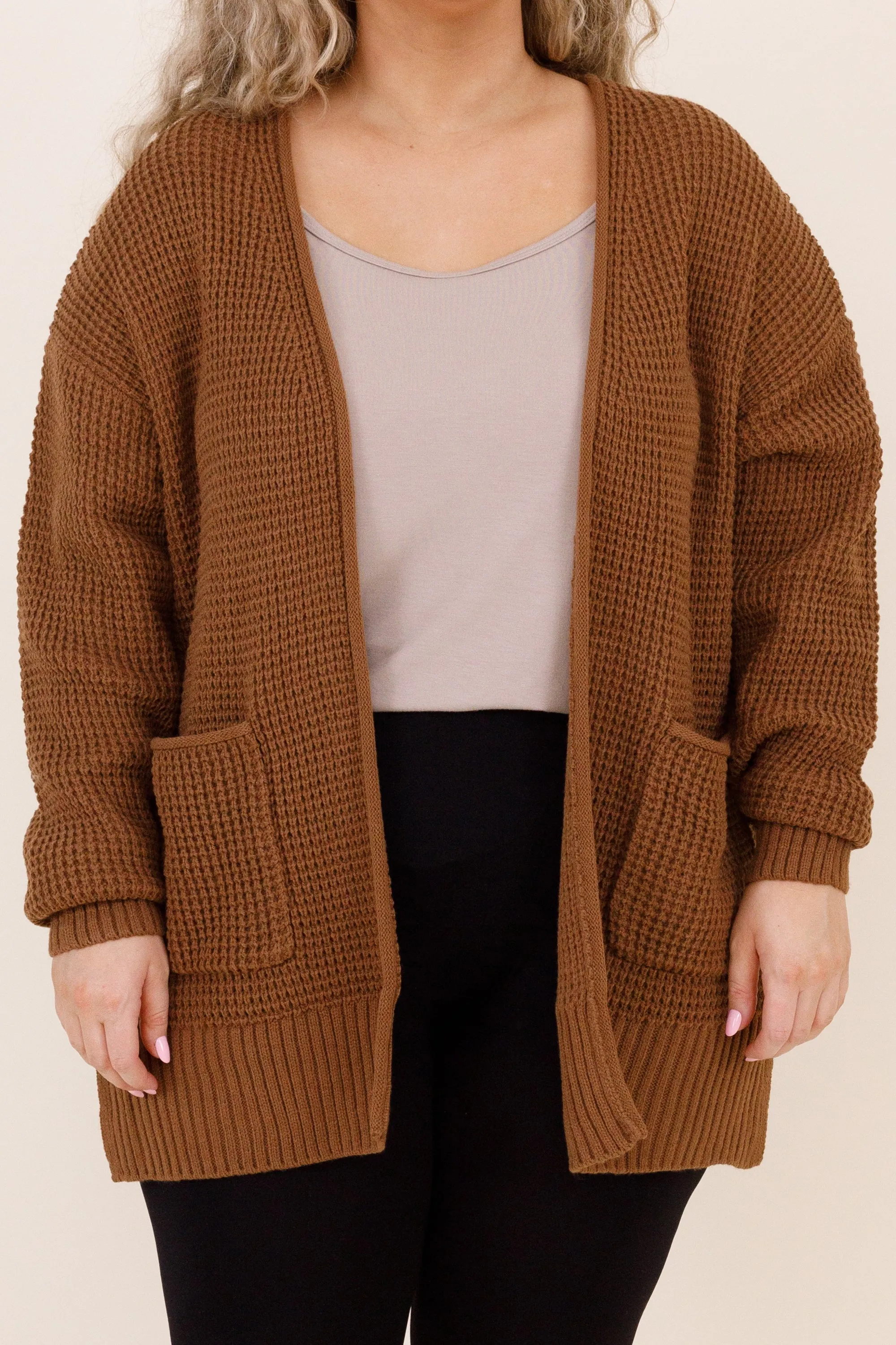 Because I Found You Cardigan, Dark Camel