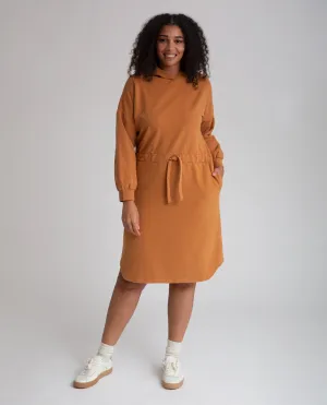 Bridget Organic Cotton Dress In Almond