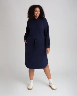 Bridget Organic Cotton Dress In Navy