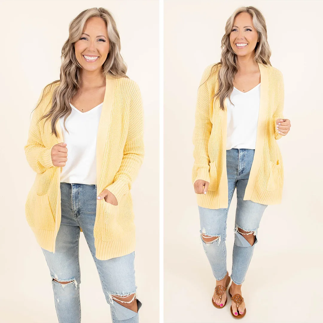 Brighter Than The Moon Cardigan, Golden Straw