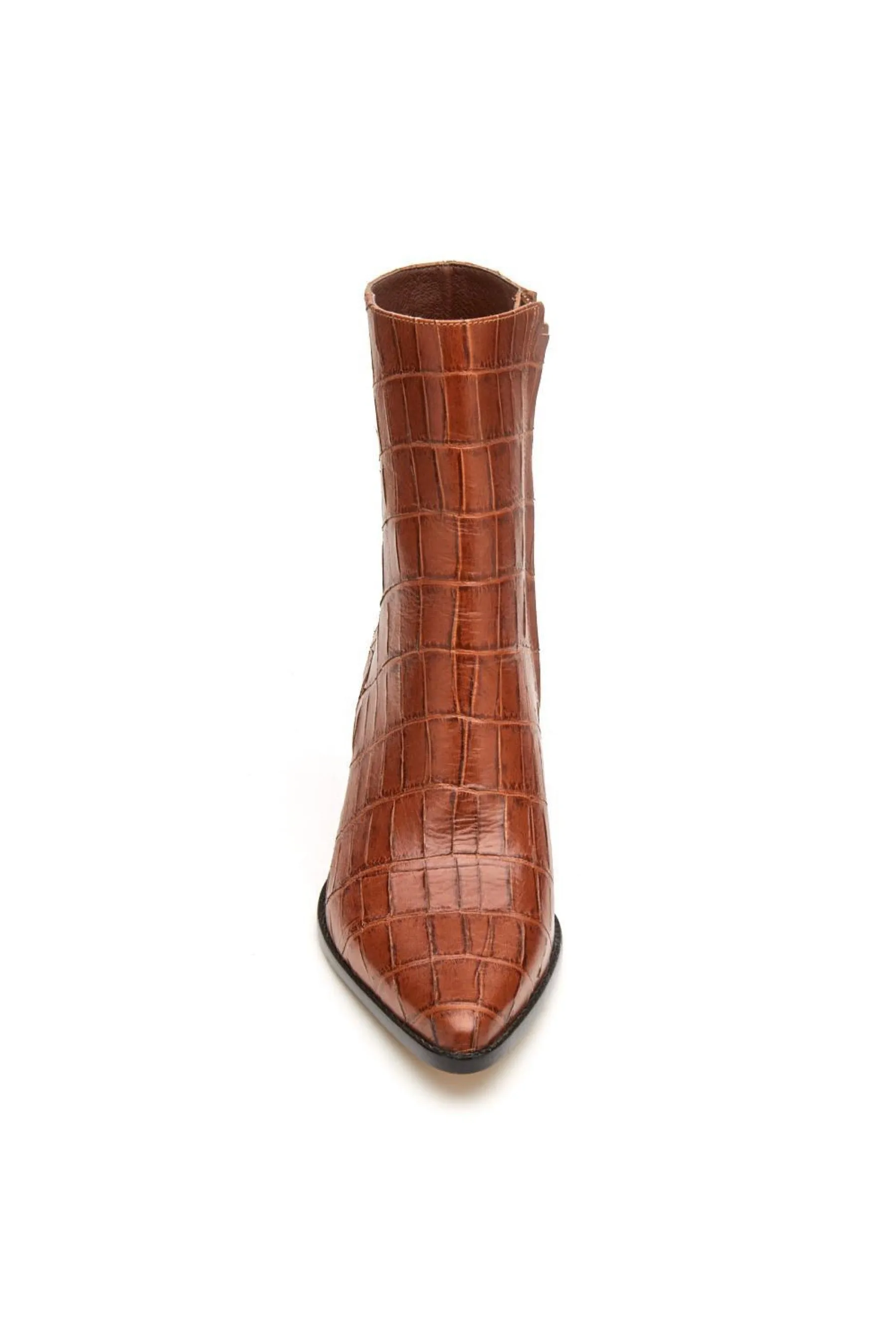 Brown Croc Caty Boot