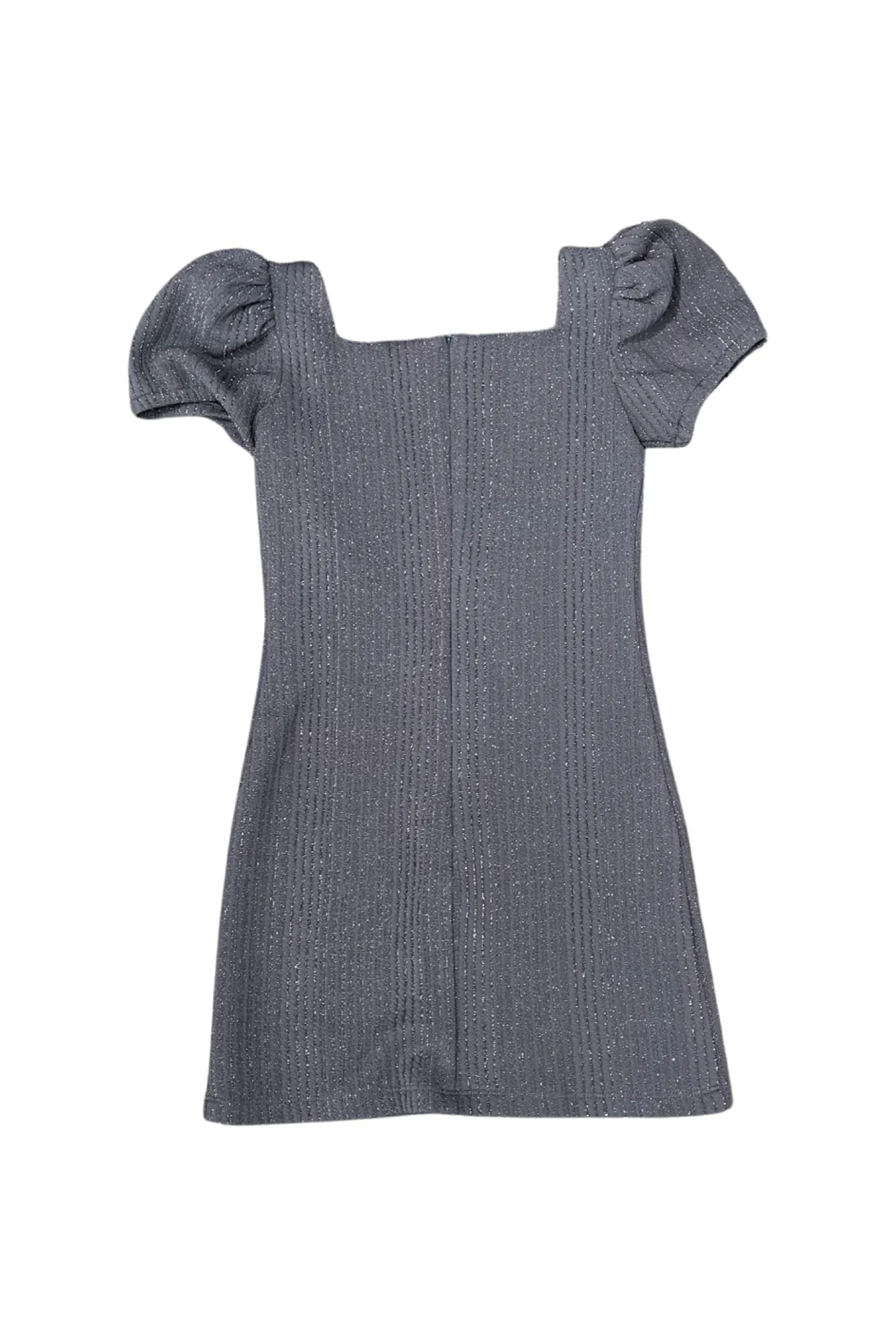 Charcoal Puff Sleeve Dress