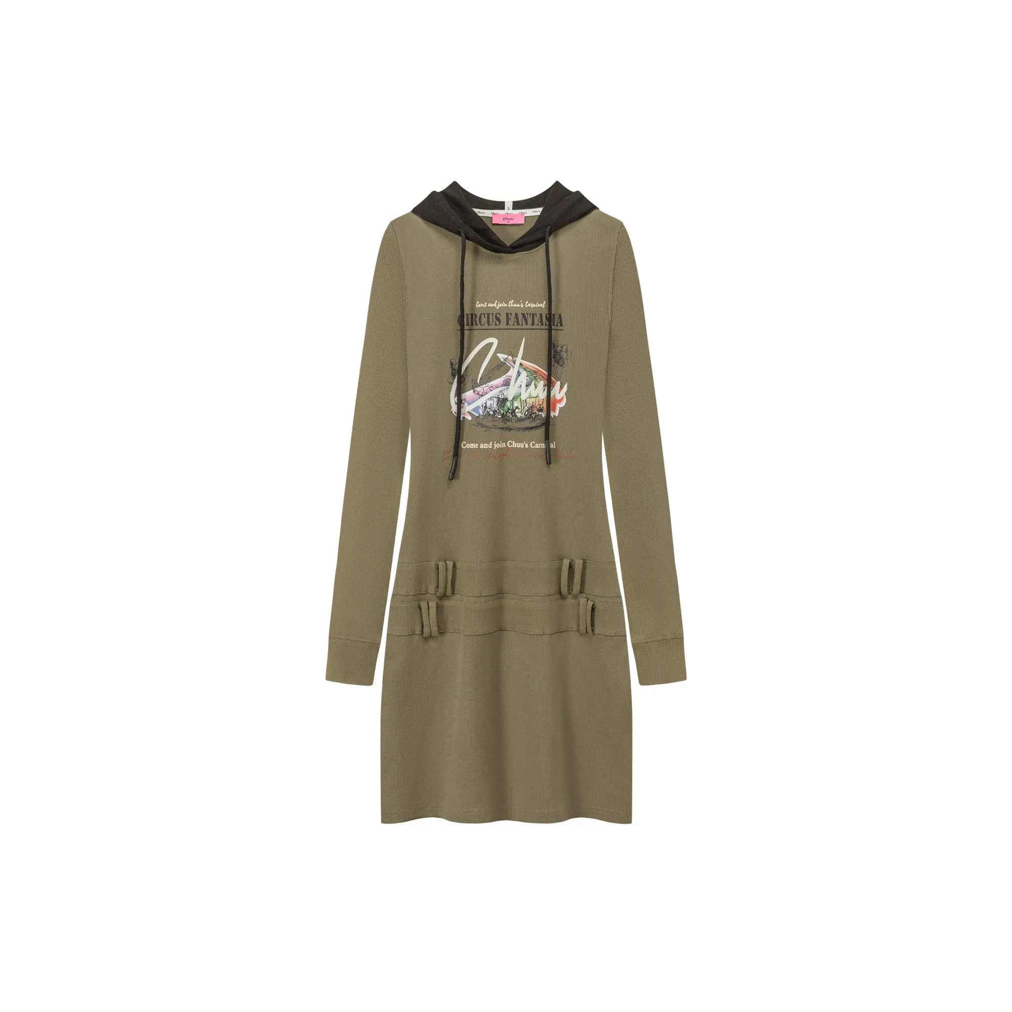 Chuu Circus Mini Hooded Dress