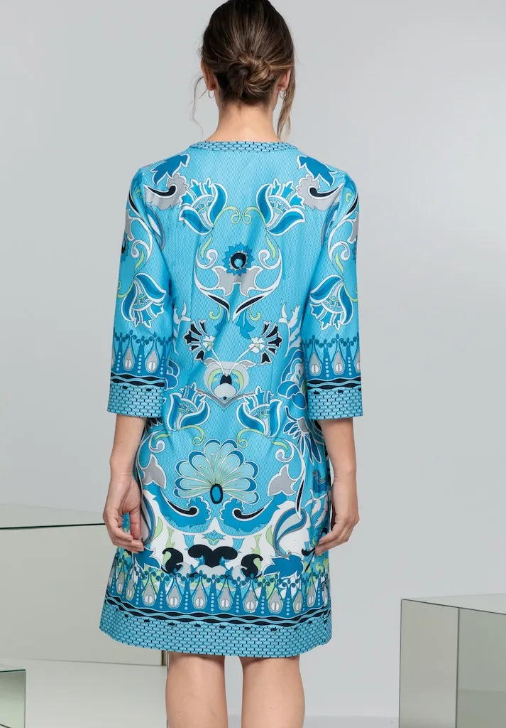 Danilo 3/4 Sleeve Patterned Dress