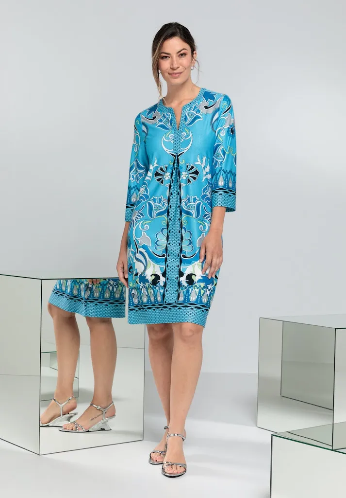 Danilo 3/4 Sleeve Patterned Dress