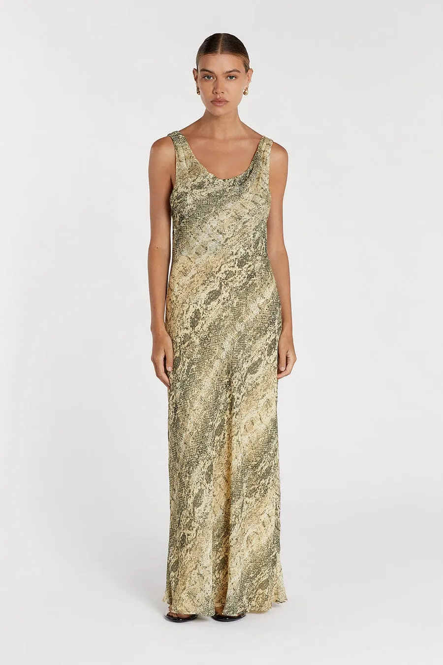 EMERSON COWL NECK MAXI DRESS