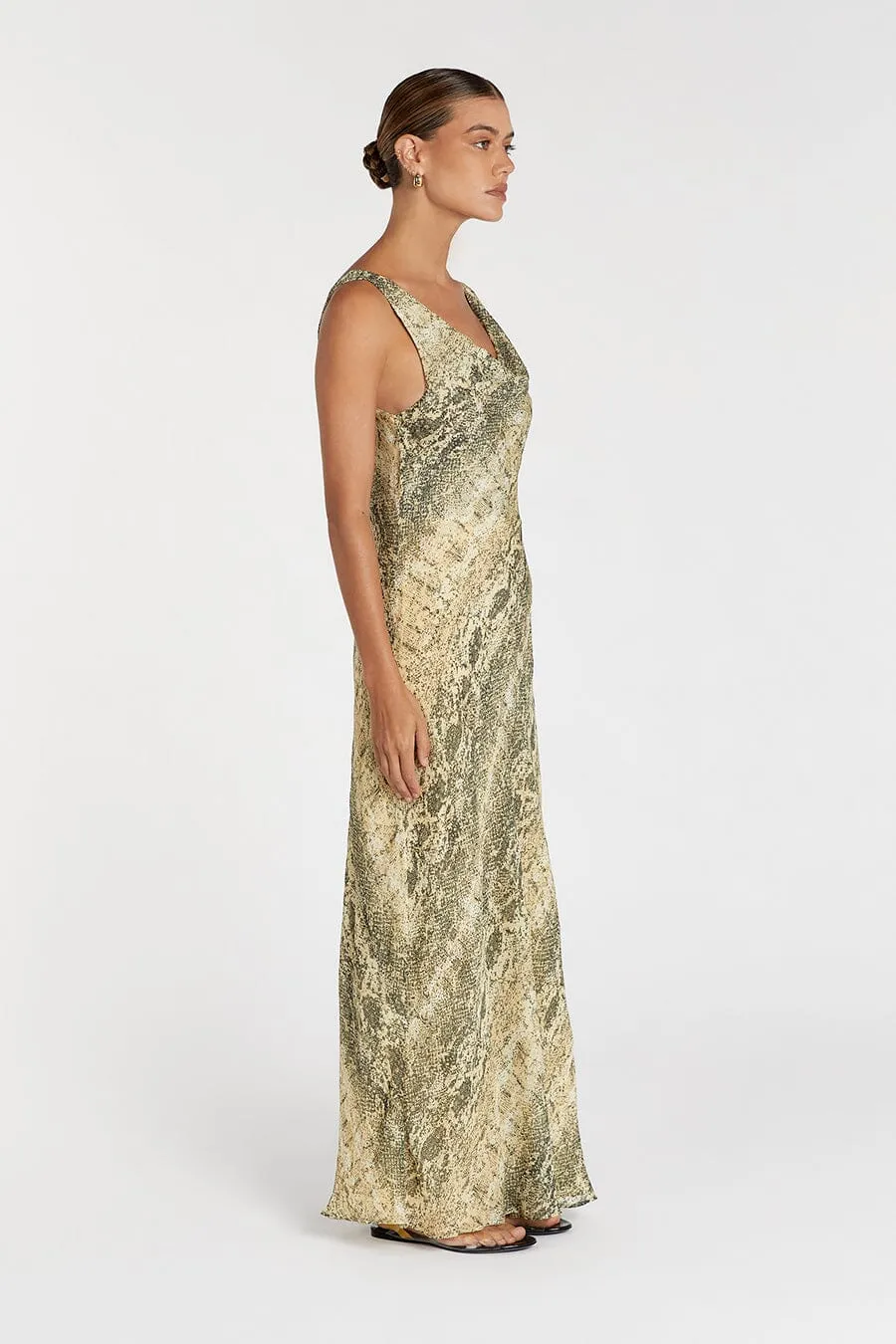 EMERSON COWL NECK MAXI DRESS