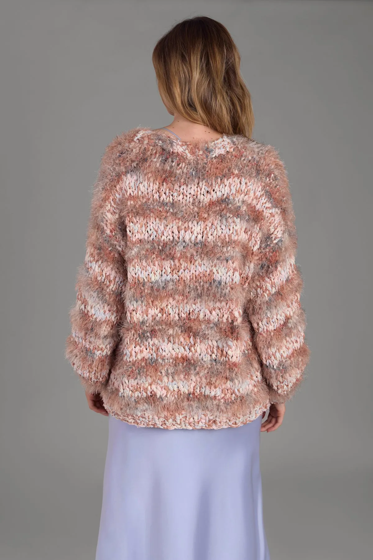 Eyelash Hand Knit Cardigan