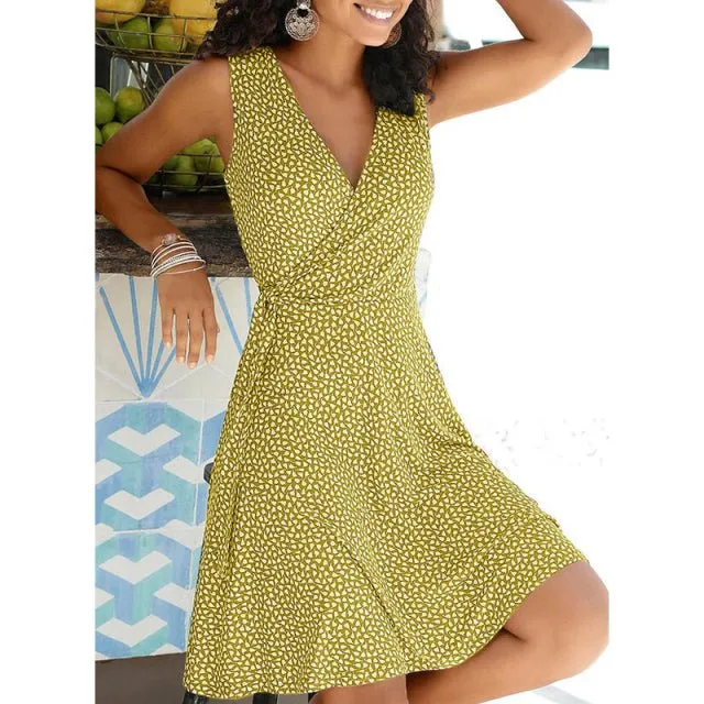 FLASHE Casual Polka Dot Dress