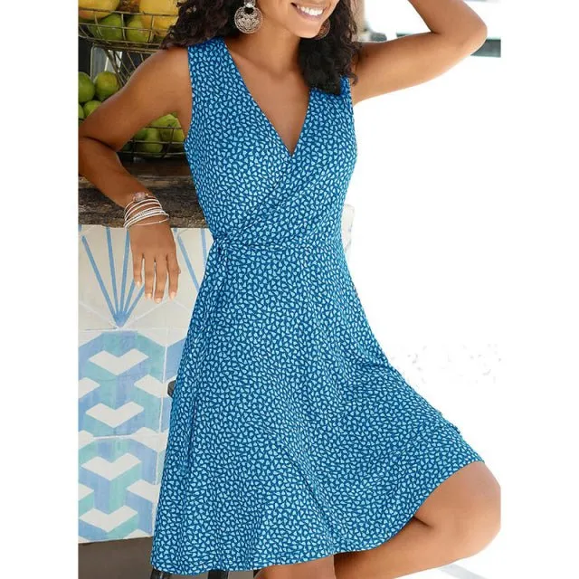 FLASHE Casual Polka Dot Dress