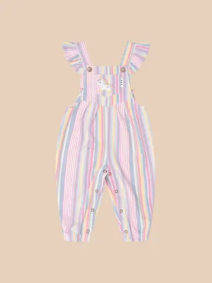 Huxbaby Rainbow Stripe Overall