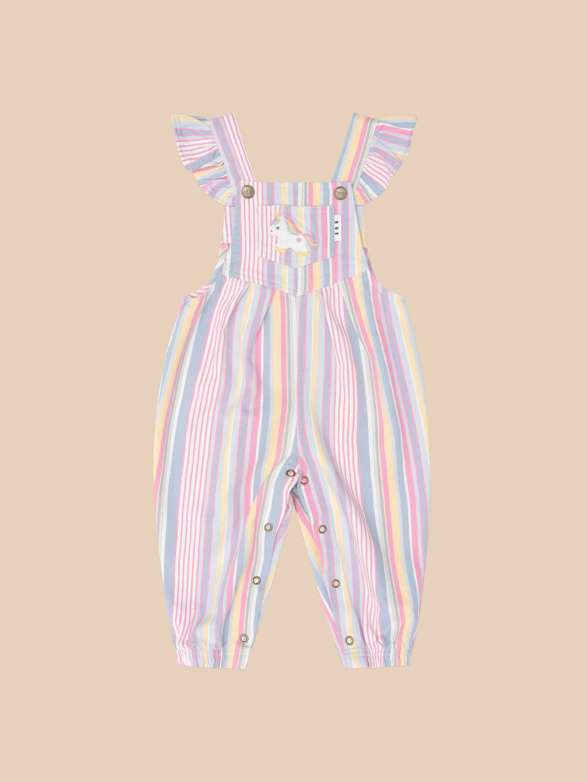 Huxbaby Rainbow Stripe Overall