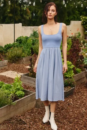 Karina Dress in Frost Blue