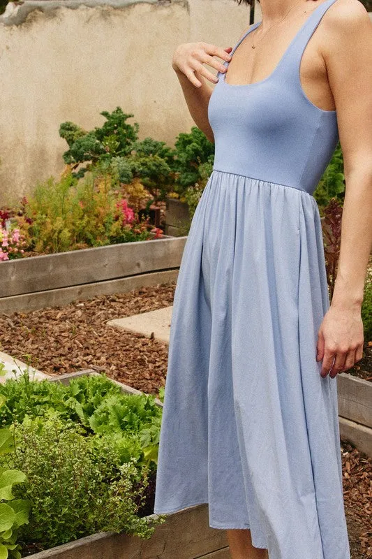 Karina Dress in Frost Blue