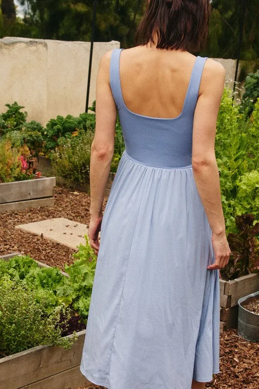 Karina Dress in Frost Blue