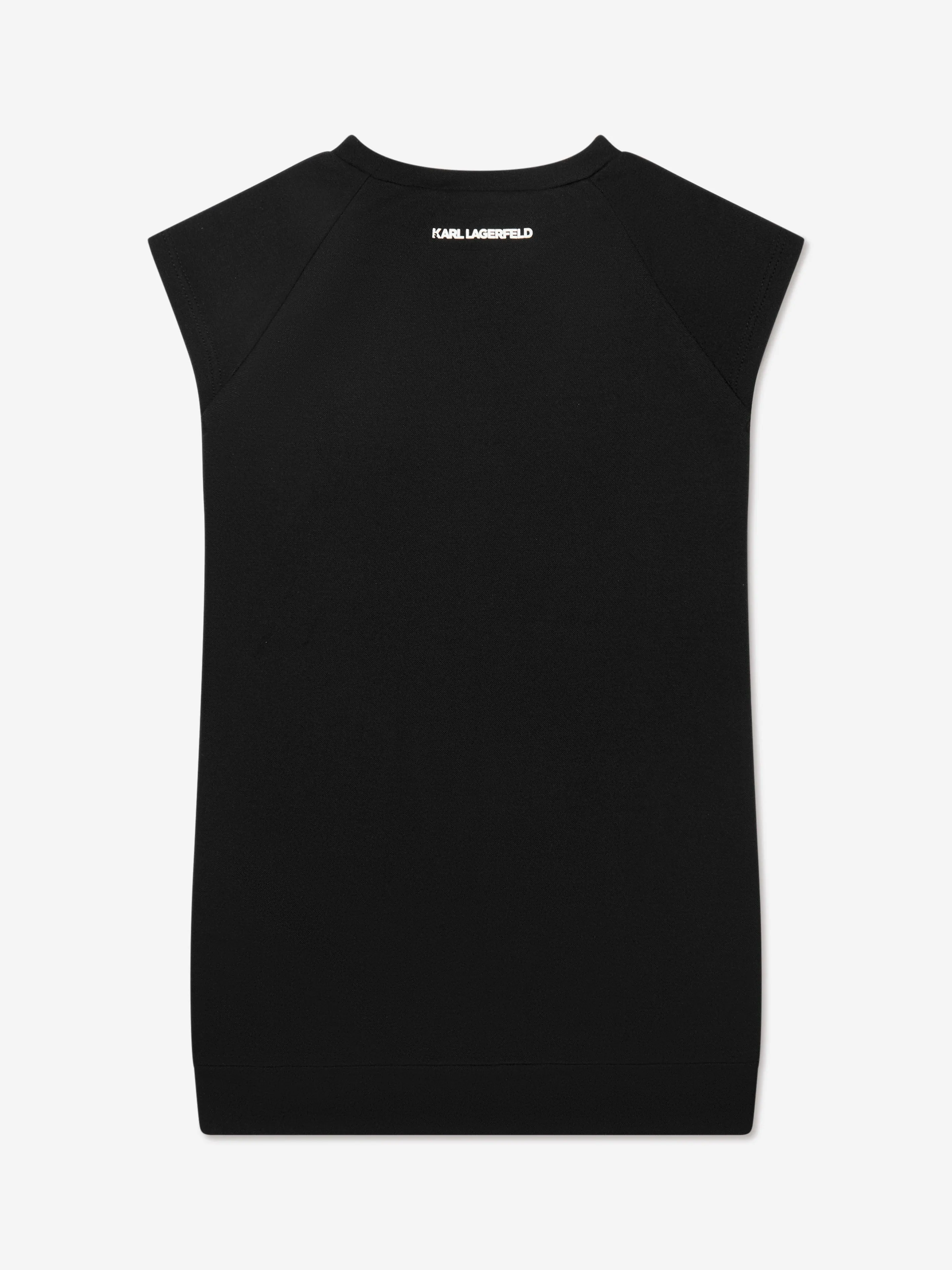 Karl Lagerfeld Girls Karl And Choupette Dress in Black