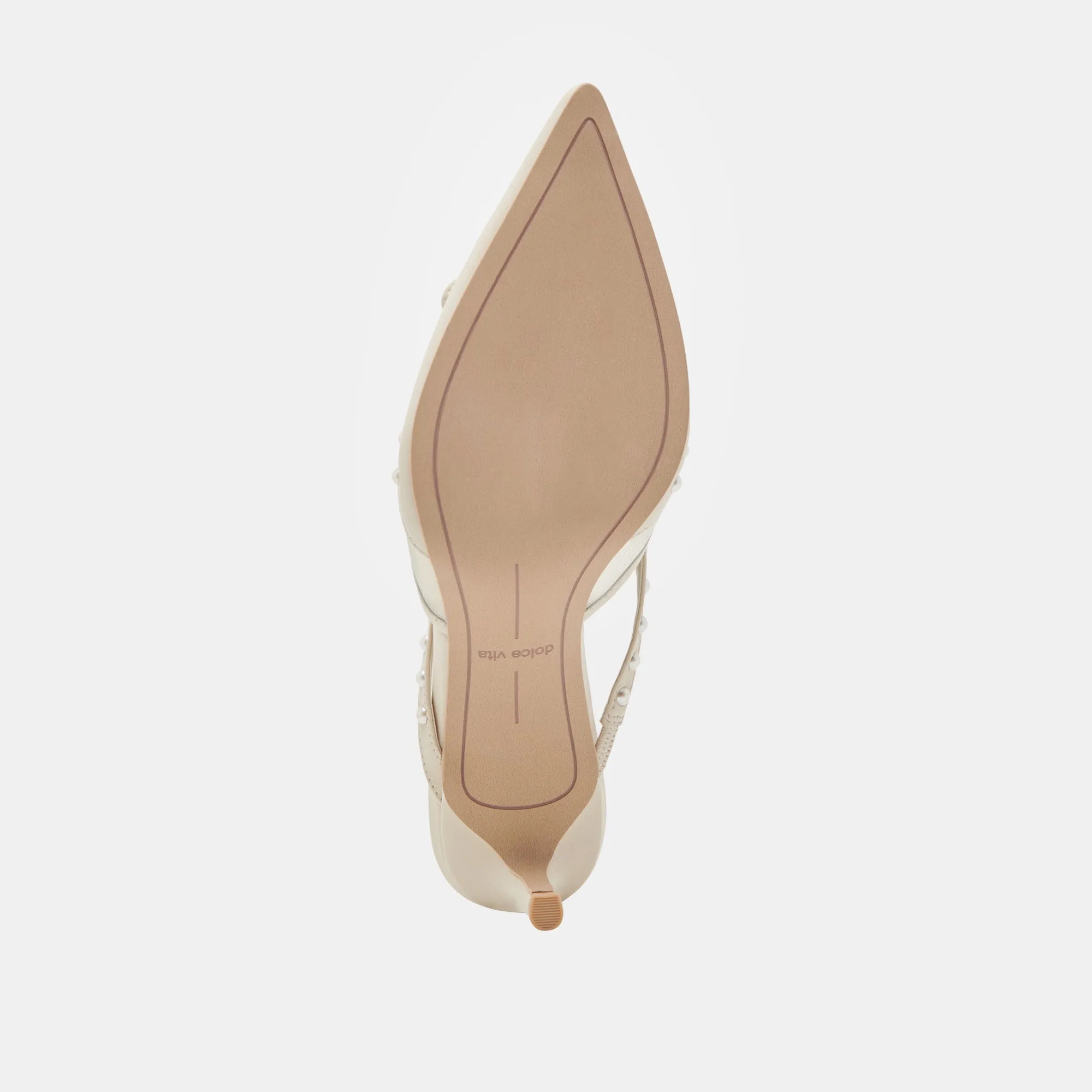 KYLENE PEARL HEELS VANILLA LEATHER