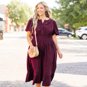 Lost In Time Dress, Plum