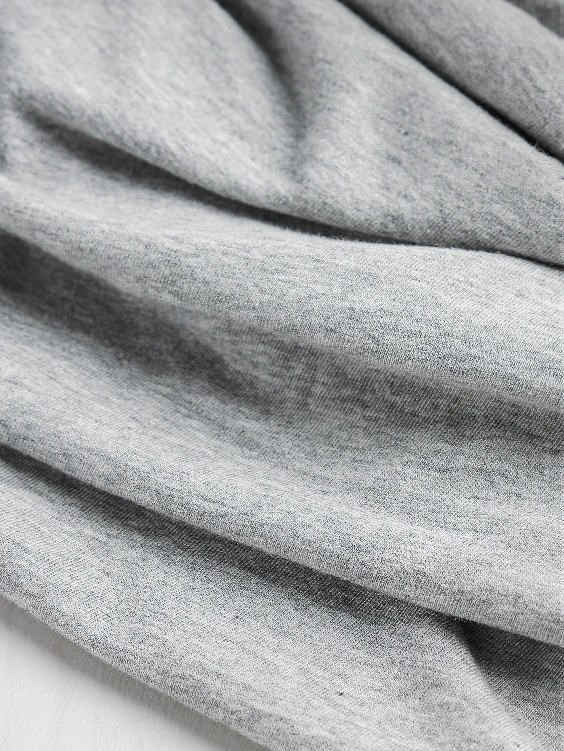 Organic Cotton Jersey Knit - Heather Grey