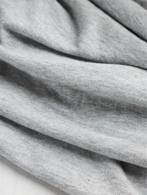 Organic Cotton Jersey Knit - Heather Grey