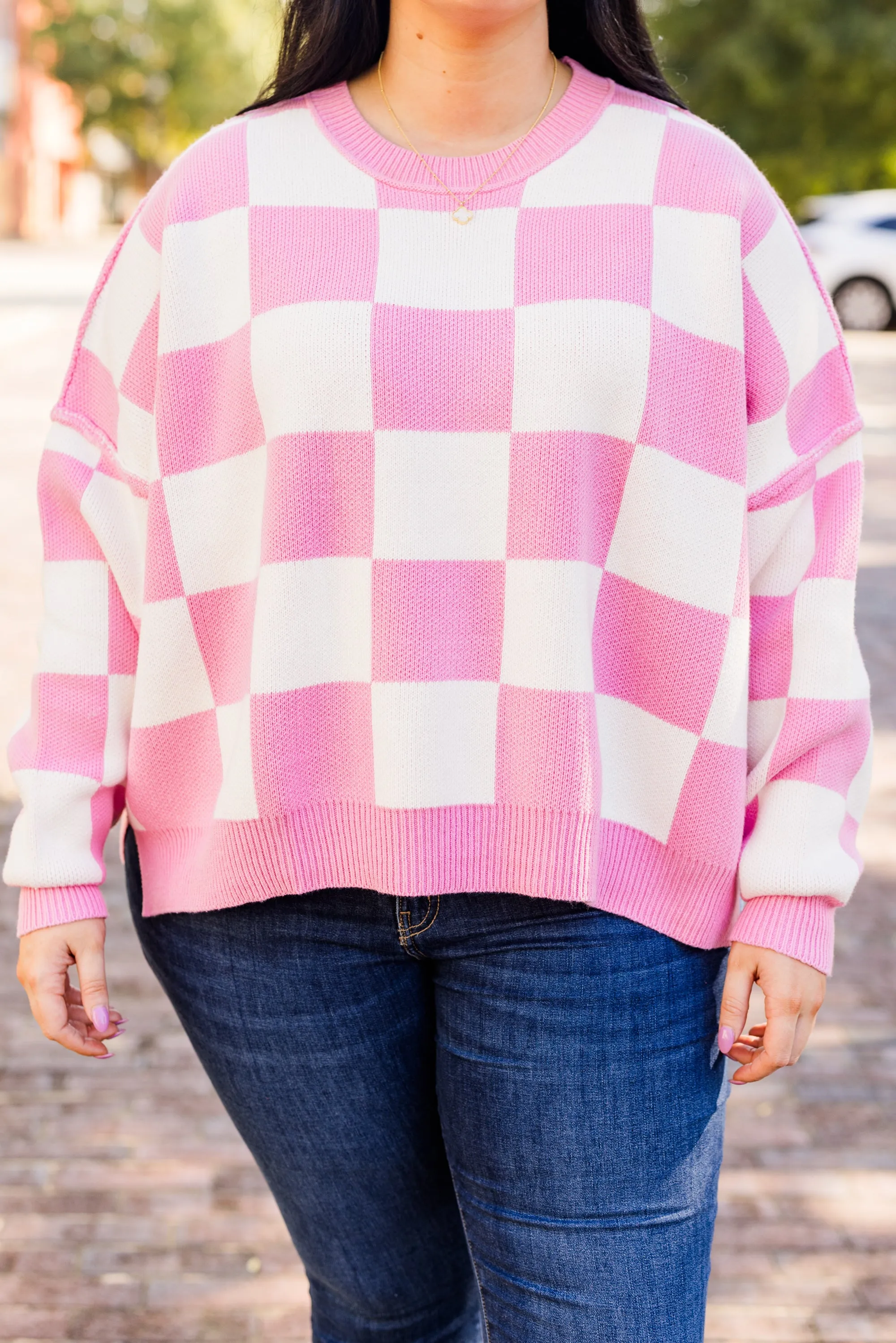 Perfect For a Picnic Sweater, Pink