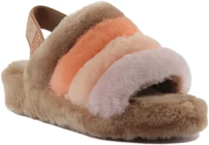 Ugg Australia Fluff Yeah Slide In Sand For Women